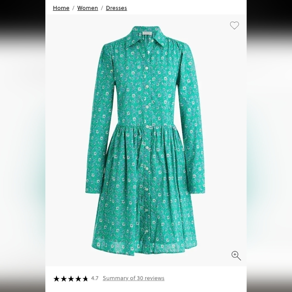 J. Crew Factory Paisley Dress with Pockets 4 - Picture 3 of 10